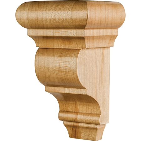 Hardware Resources 3" Wx2-1/2"Dx5"H Rubberwood Smooth Corbel CORG-5-RW